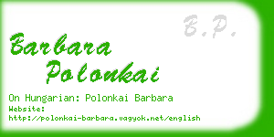 barbara polonkai business card
